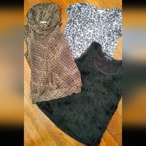 3 piece size Medium womens shirt lot